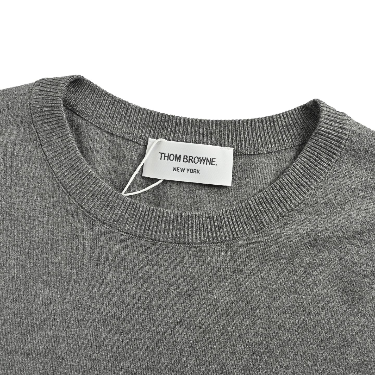 Thom Browne/汤姆布朗 四杠精纺羊毛高腰针织短袖