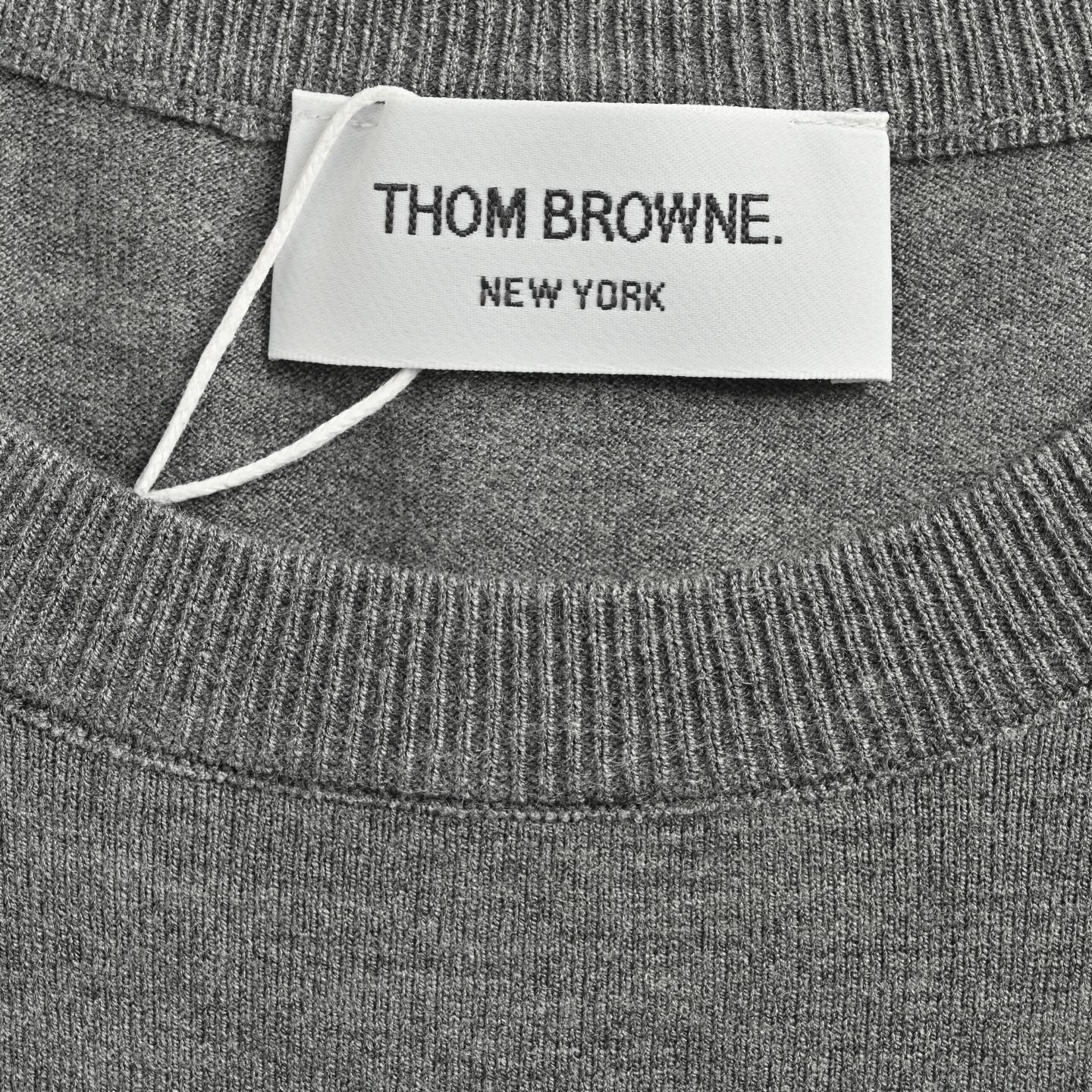 Thom Browne/汤姆布朗 四杠精纺羊毛高腰针织短袖