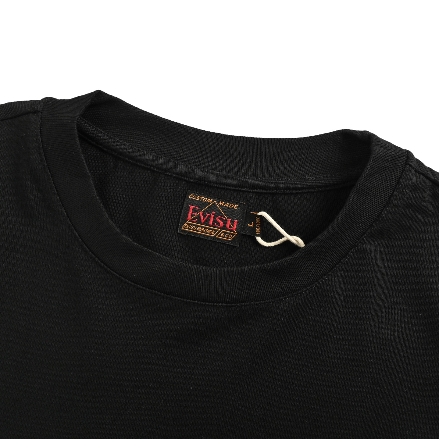 Evisu/福神 25ss 后背佛头皮标短袖 粉色 黑色