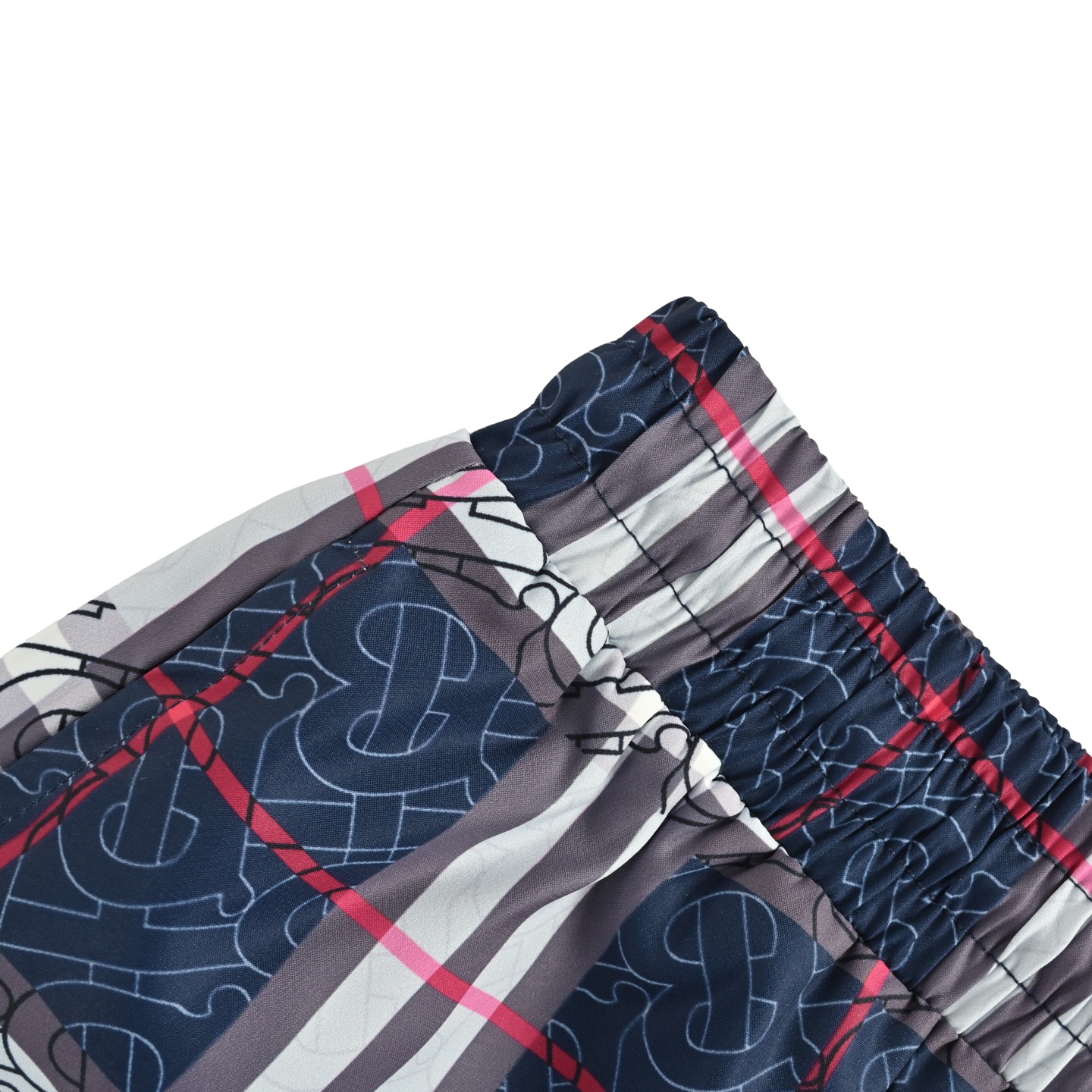 Burberry/巴宝莉 格纹满印徽标沙滩短裤