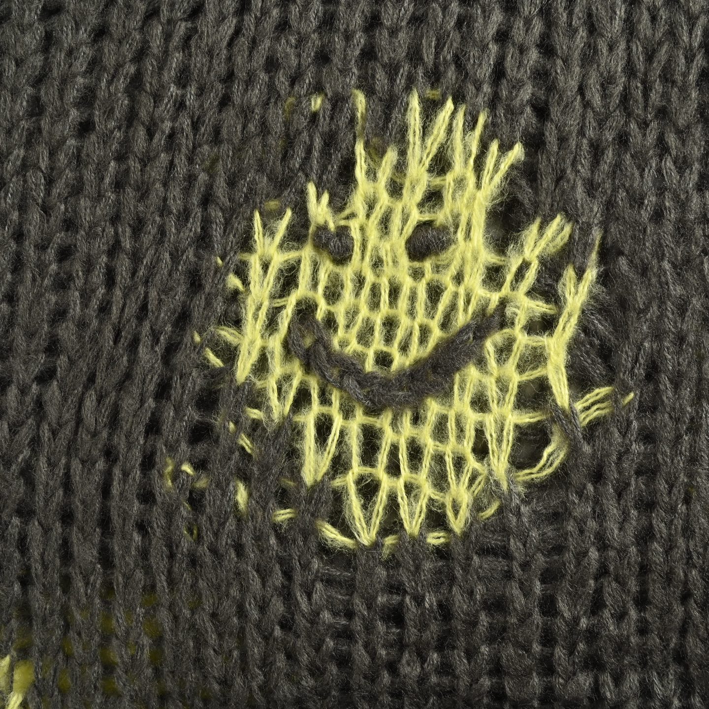 Acne Studios 25Fw 镂空笑脸圆领毛衣