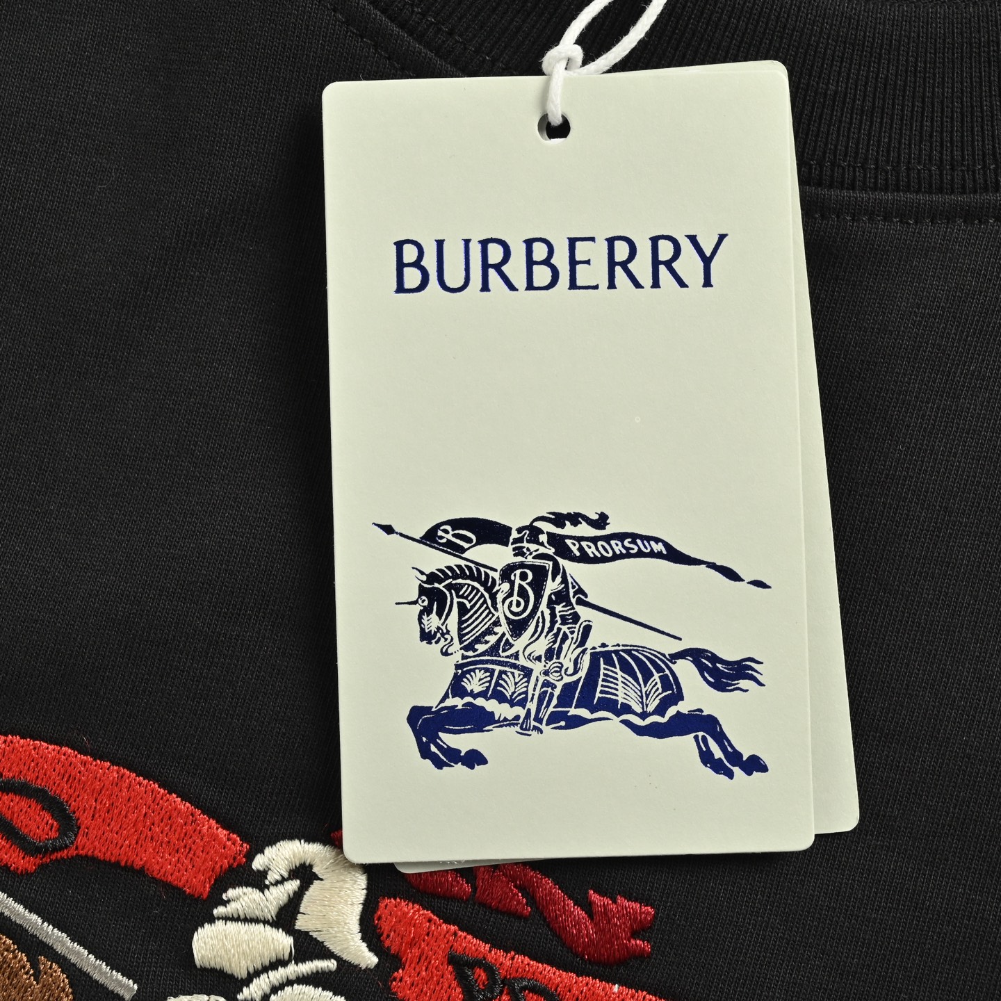 Burberry/巴宝莉 25ss 拼色战马骑士刺绣短袖