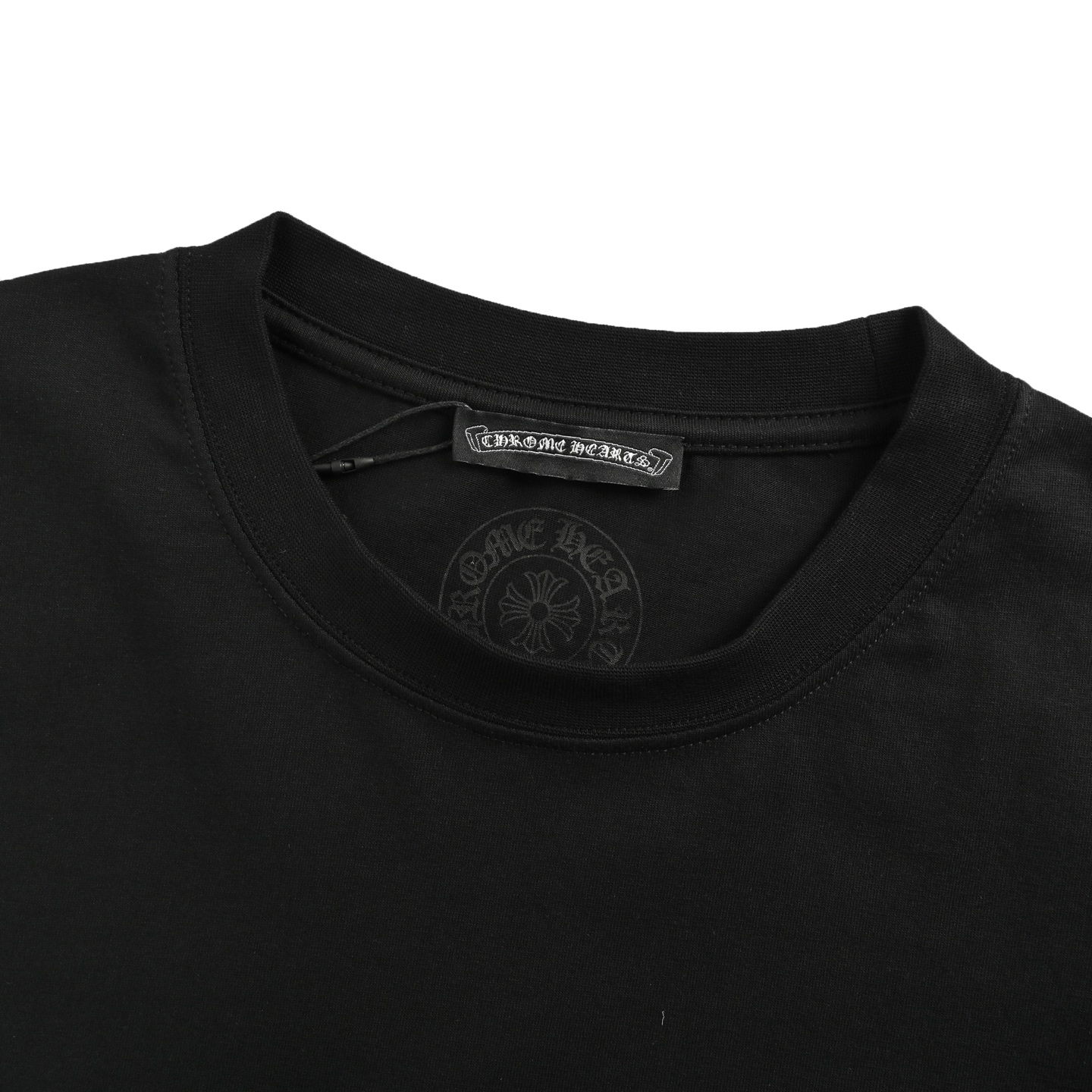 Chrome Hearts/克罗心 25ss 后背黄色涂鸦字母印花短袖 2025 CHROME HEARTS 克罗心背后黄色涂鸦T恤 黑色 白色