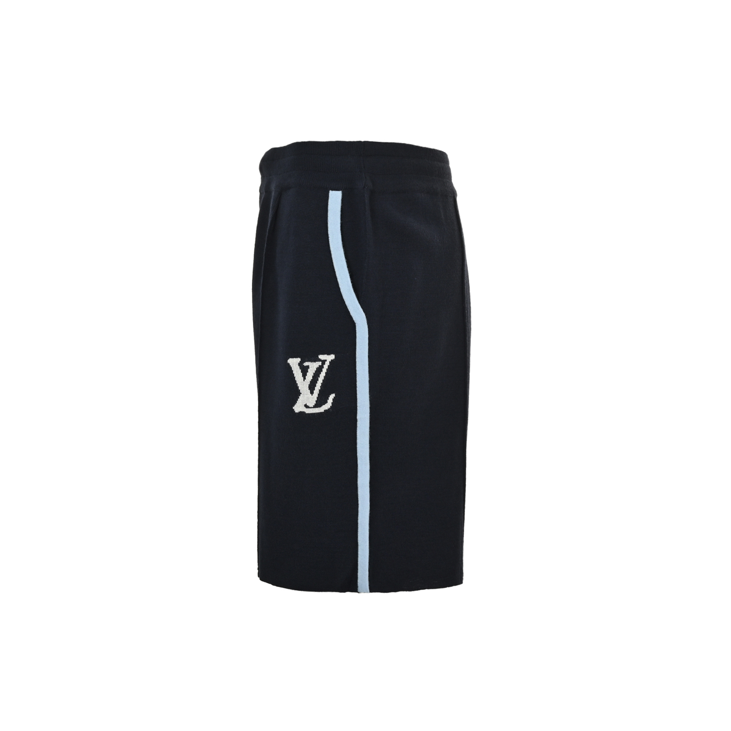 Louis Vuitton/路易威登 徽标提花蓝边针织短裤