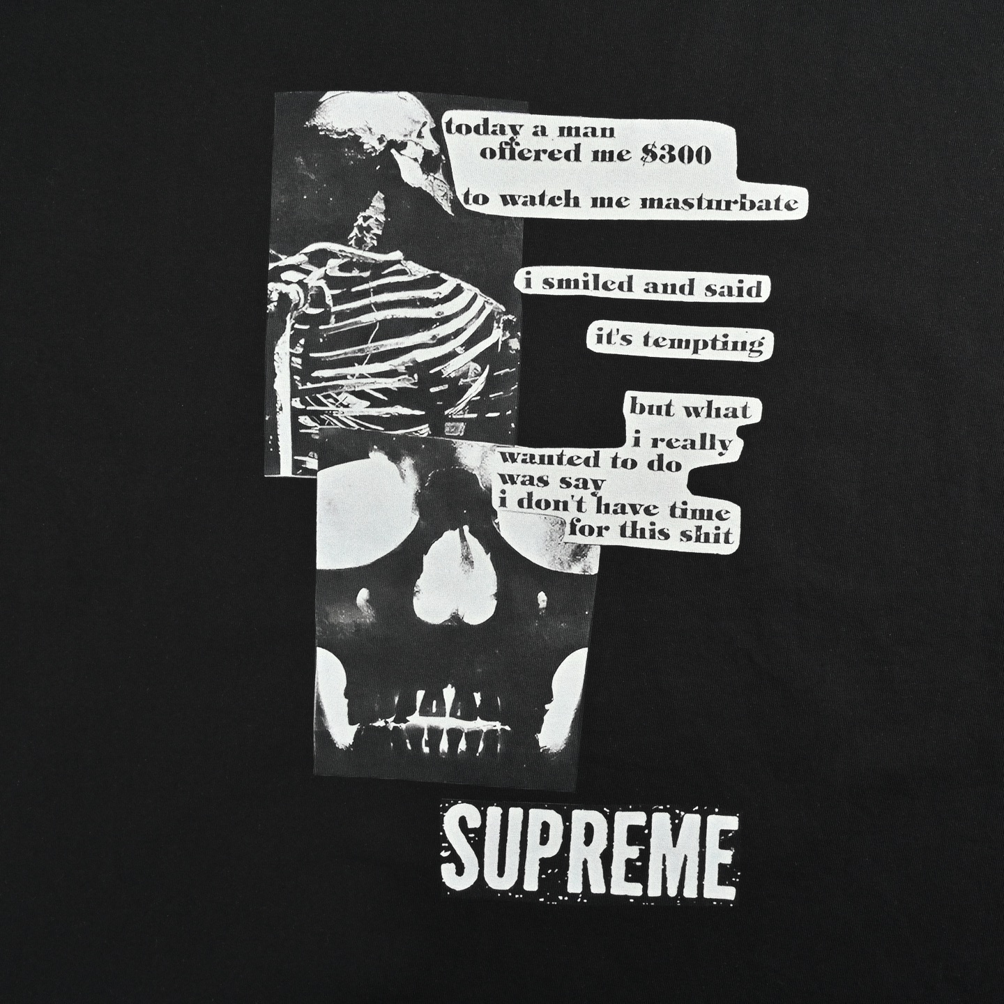 Supreme WEEK1 Anatomy Tee 骷髅图案印花圆领短袖