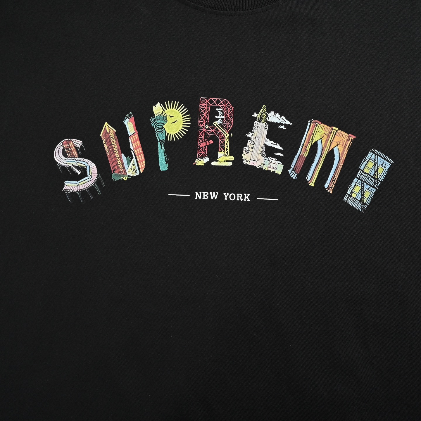 Supreme WEEK19 Varsity Tee 卡通logo字母印花圆领短袖