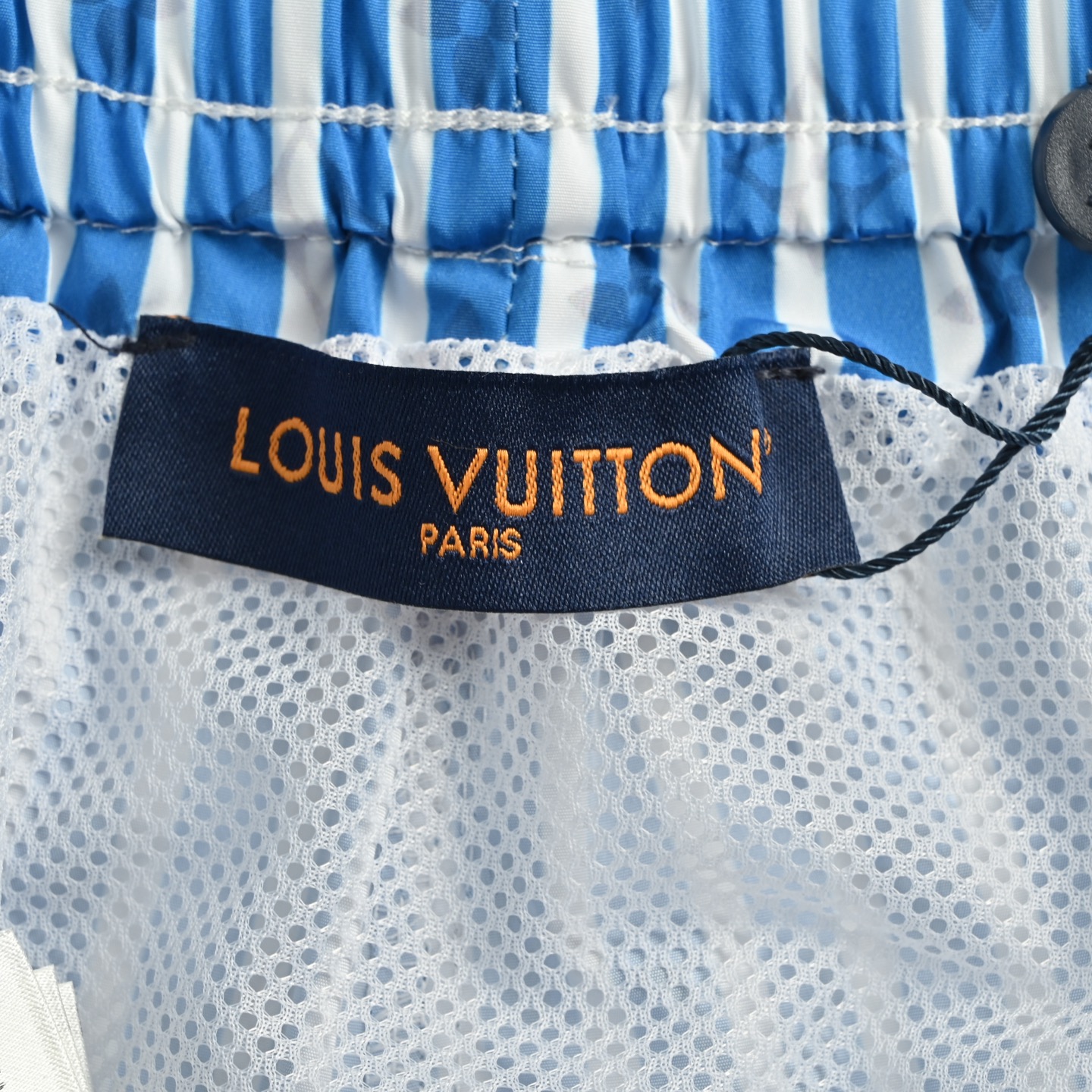 Louis Vuitton/路易威登 25ss 暗纹老花蓝色条纹短裤