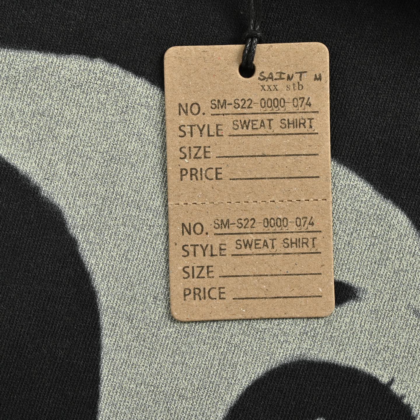 SAINT MXXXXXX红眼人脸复古vintage水洗做旧短袖