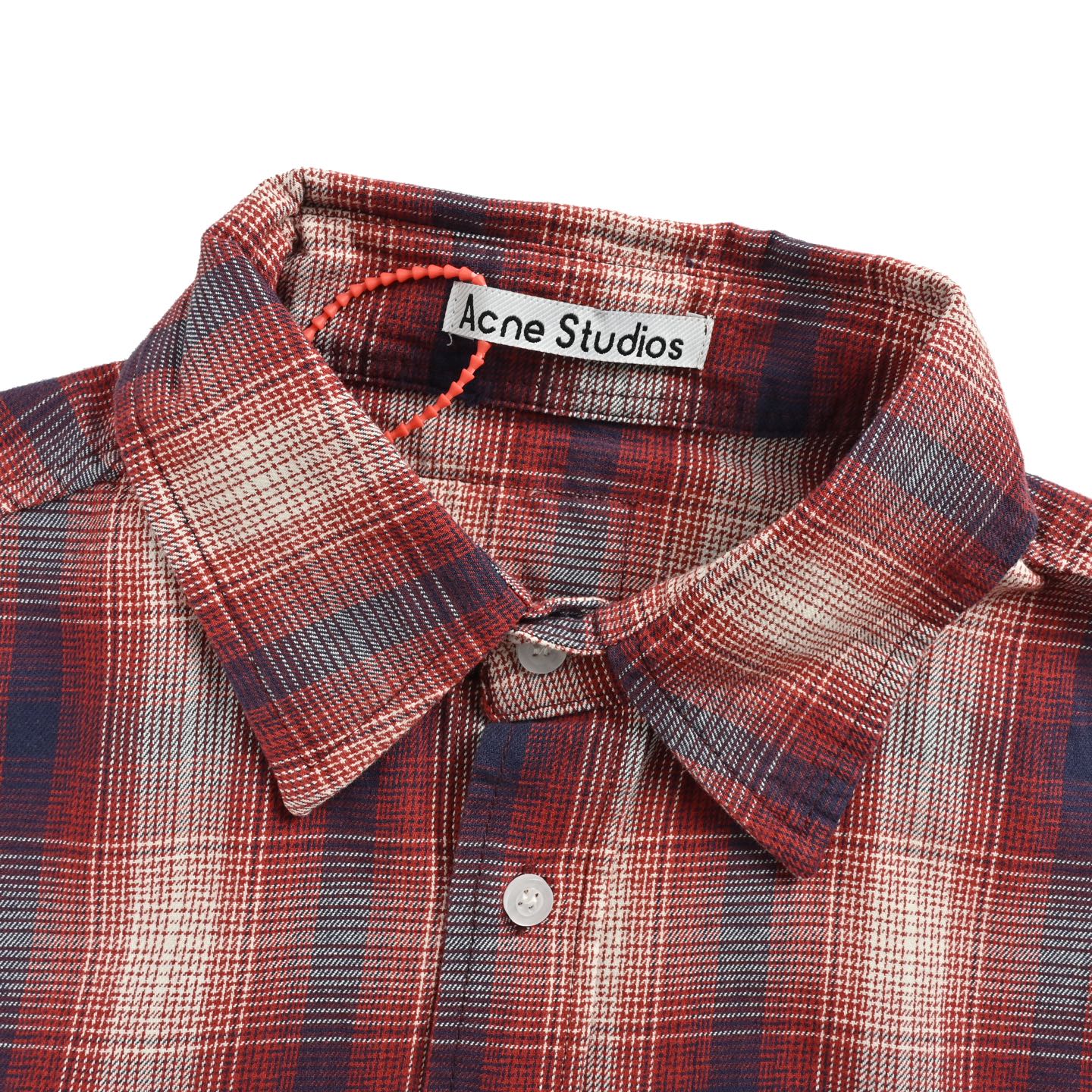 Acne Studios 25ss 红白格纹短袖衬衫