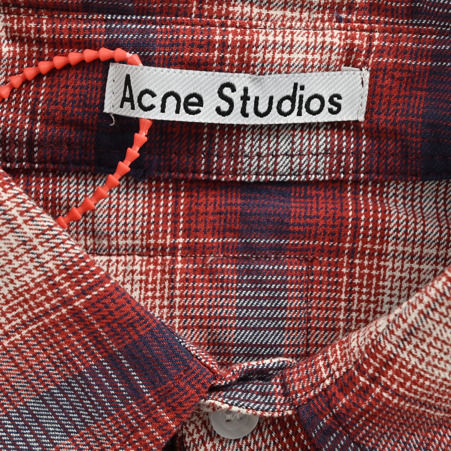 Acne Studios 25ss 红白格纹短袖衬衫