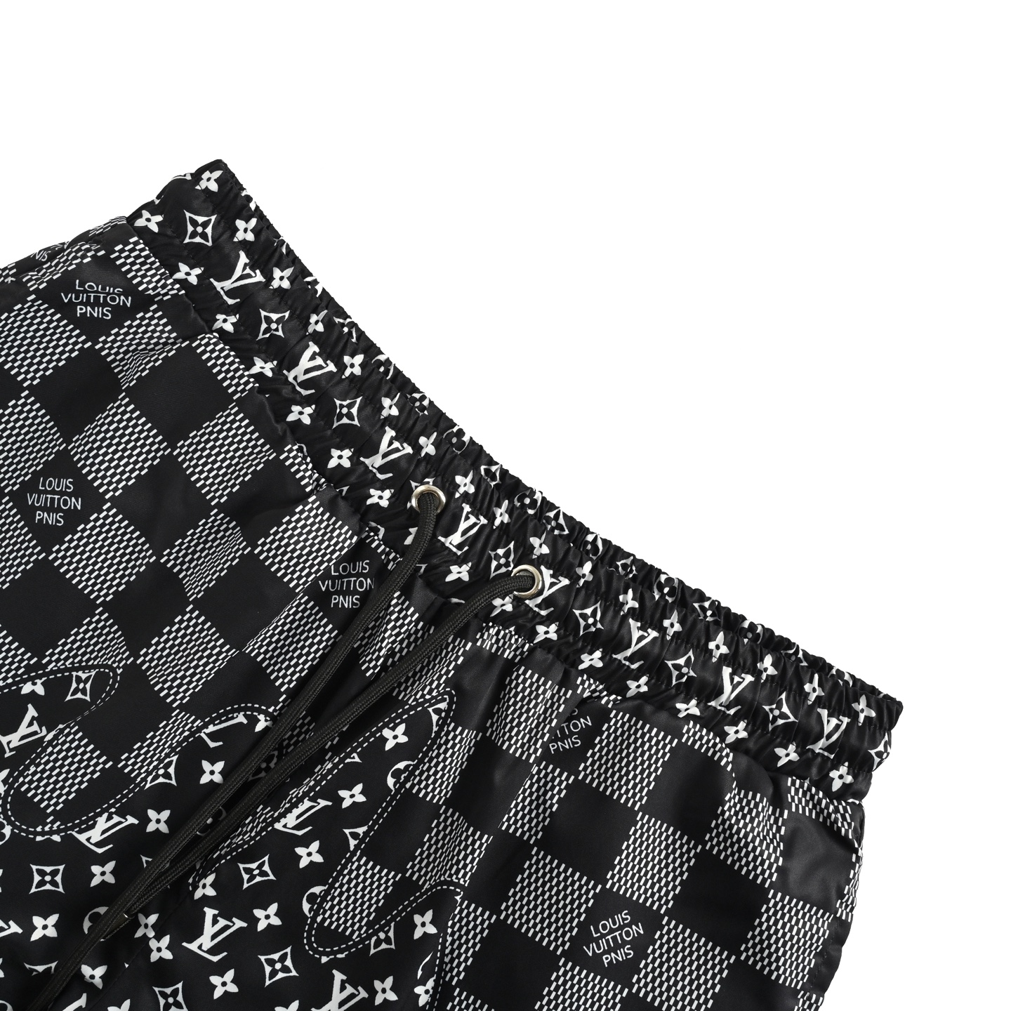 Louis Vuitton/路易威登 25ss 棋盘格老花拼接沙滩短裤