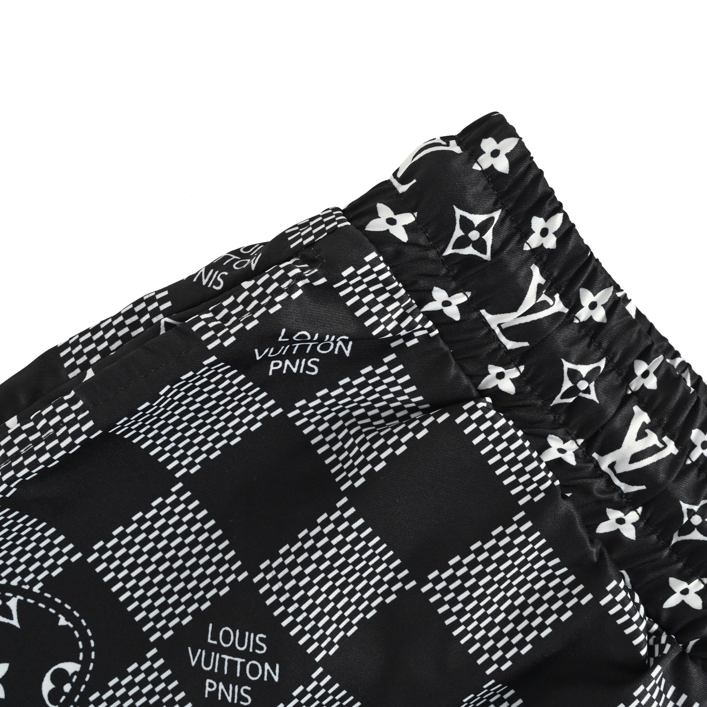 Louis Vuitton/路易威登 25ss 棋盘格老花拼接沙滩短裤