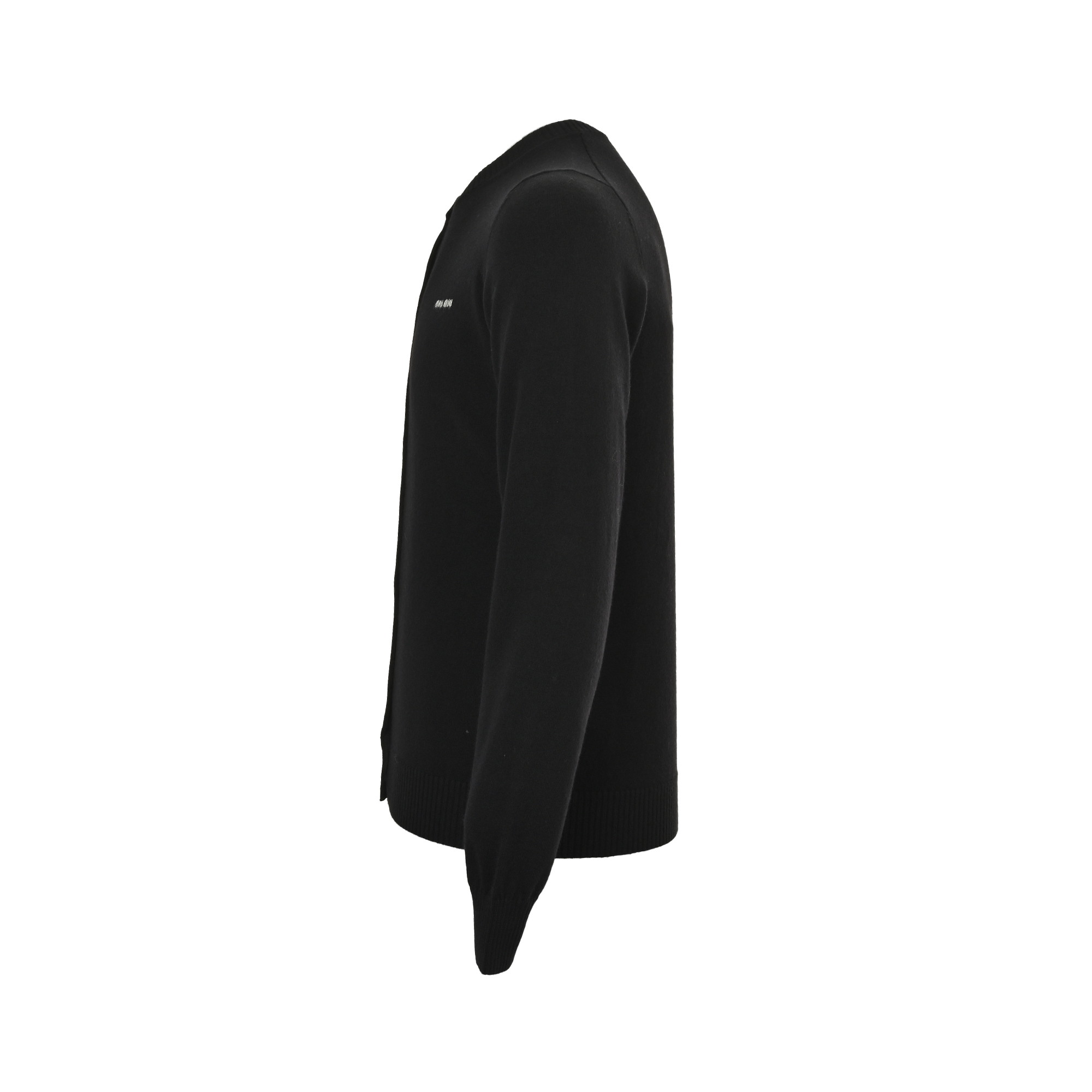 Miu Miu/缪缪 小字羊绒混纺针织长袖开衫-Chinese UA Cheap High Quatity Brand Clothes Bags handbags Sneakers wholesale wholesaler seller from China Factory suppliers Fashion Clothing Shoes best Quality Beautiful Price Miu Miu/缪缪 小字羊绒混纺针织长袖开衫