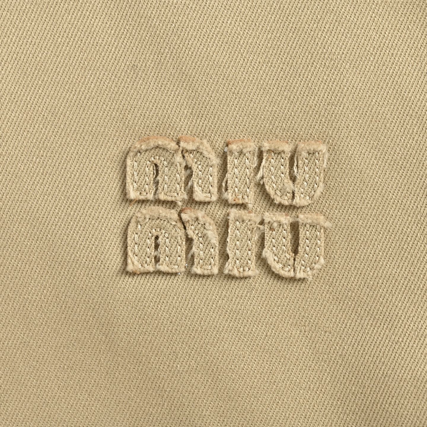 Miu Miu/缪缪 25Fw 贴布绣格纹假两件夹克外套