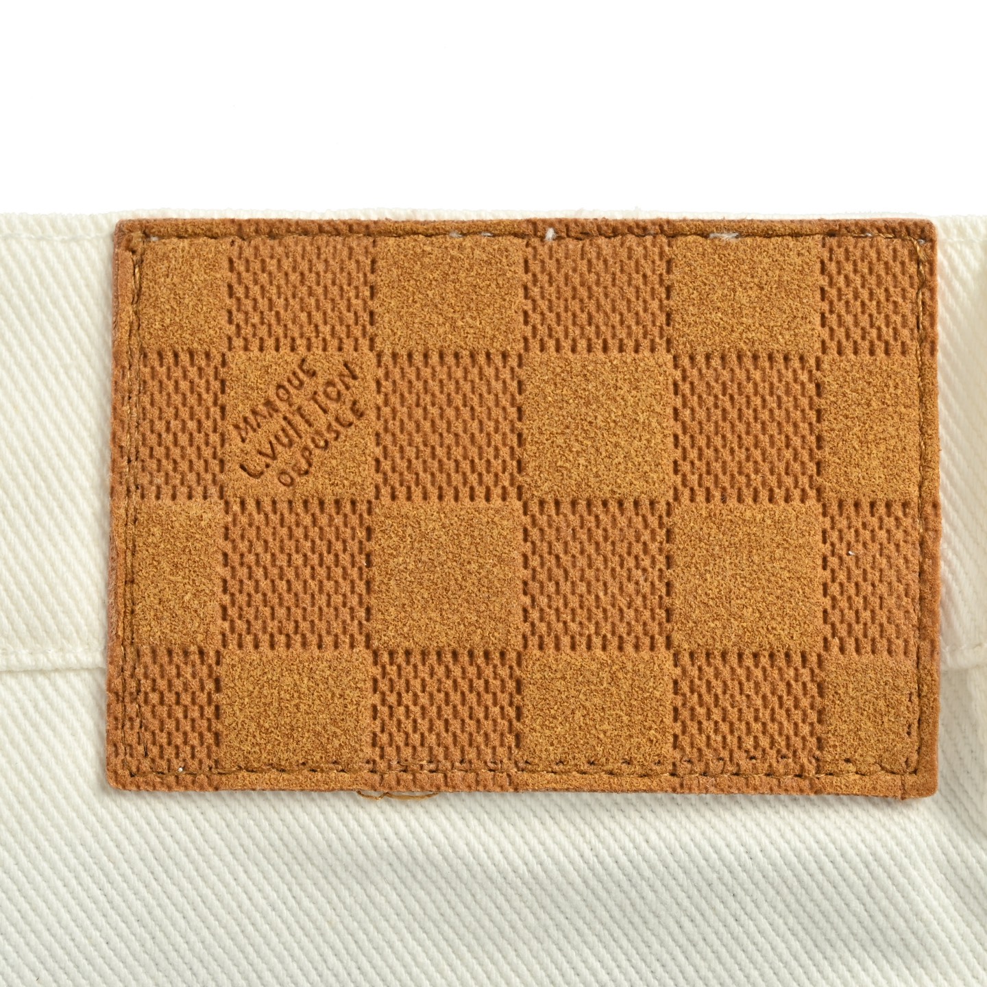 Louis Vuitton/路易威登 25ss 后袋刺绣徽标牛仔短裤