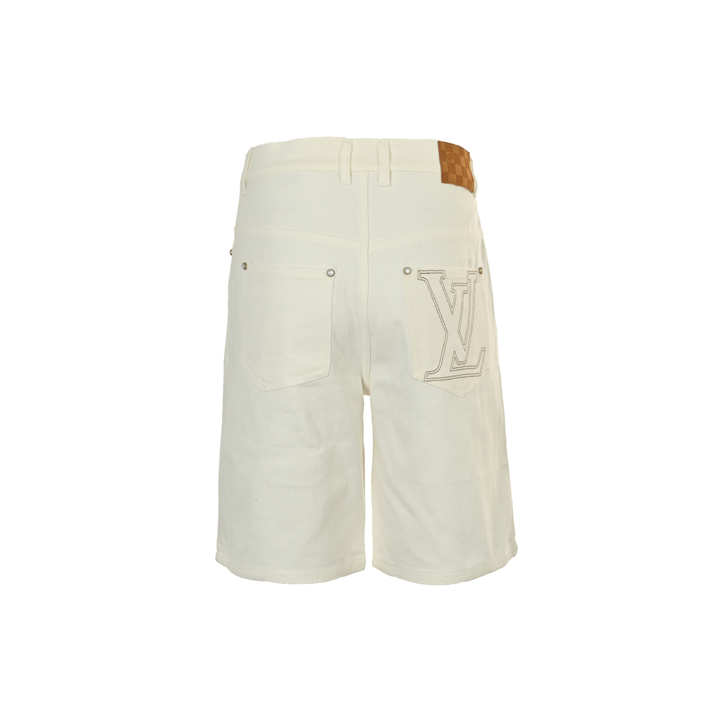 Louis Vuitton/路易威登 25ss 后袋刺绣徽标牛仔短裤