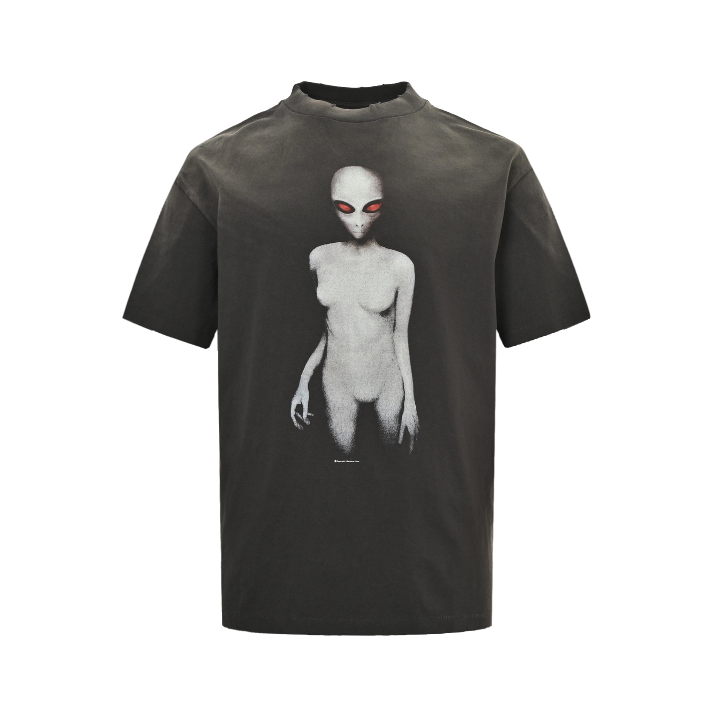 SAINT MICHAEL 25ss 红瞳外星人印花短袖-Chinese UA Cheap High Quatity Brand Clothes Bags handbags Sneakers wholesale wholesaler seller from China Factory suppliers Fashion Clothing Shoes best Quality Beautiful Price SAINT MICHAEL 25ss 红瞳外星人印花短袖