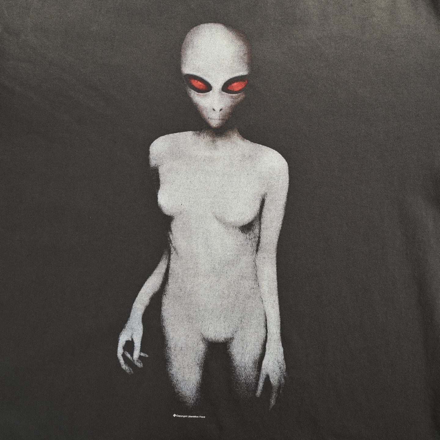 SAINT MICHAEL 25ss 红瞳外星人印花短袖-Chinese UA Cheap High Quatity Brand Clothes Bags handbags Sneakers wholesale wholesaler seller from China Factory suppliers Fashion Clothing Shoes best Quality Beautiful Price SAINT MICHAEL 25ss 红瞳外星人印花短袖