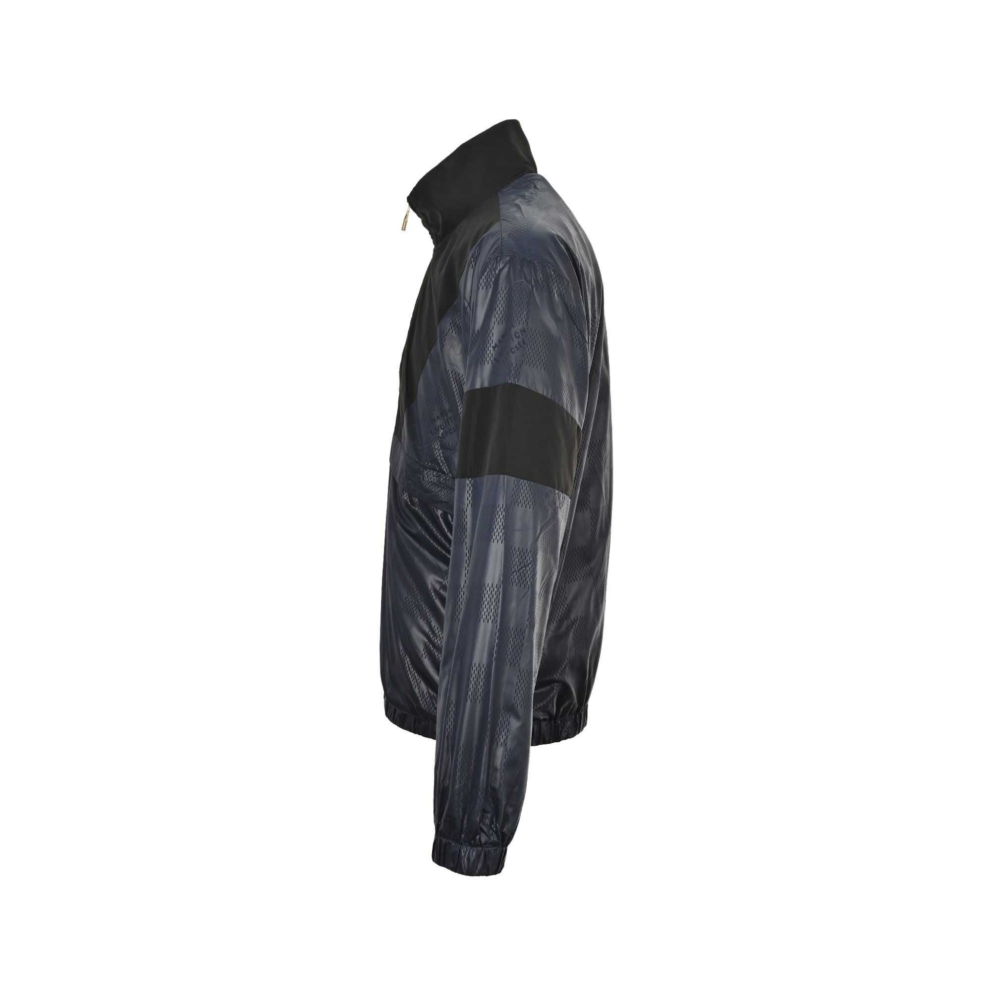 Louis Vuitton/路易威登 暗纹棋盘格运动外套 定制方格科技尼龙提花布 细格里布 面料拼接