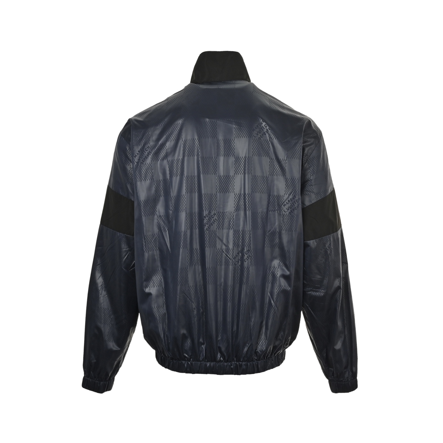 Louis Vuitton/路易威登 暗纹棋盘格运动外套 定制方格科技尼龙提花布 细格里布 面料拼接