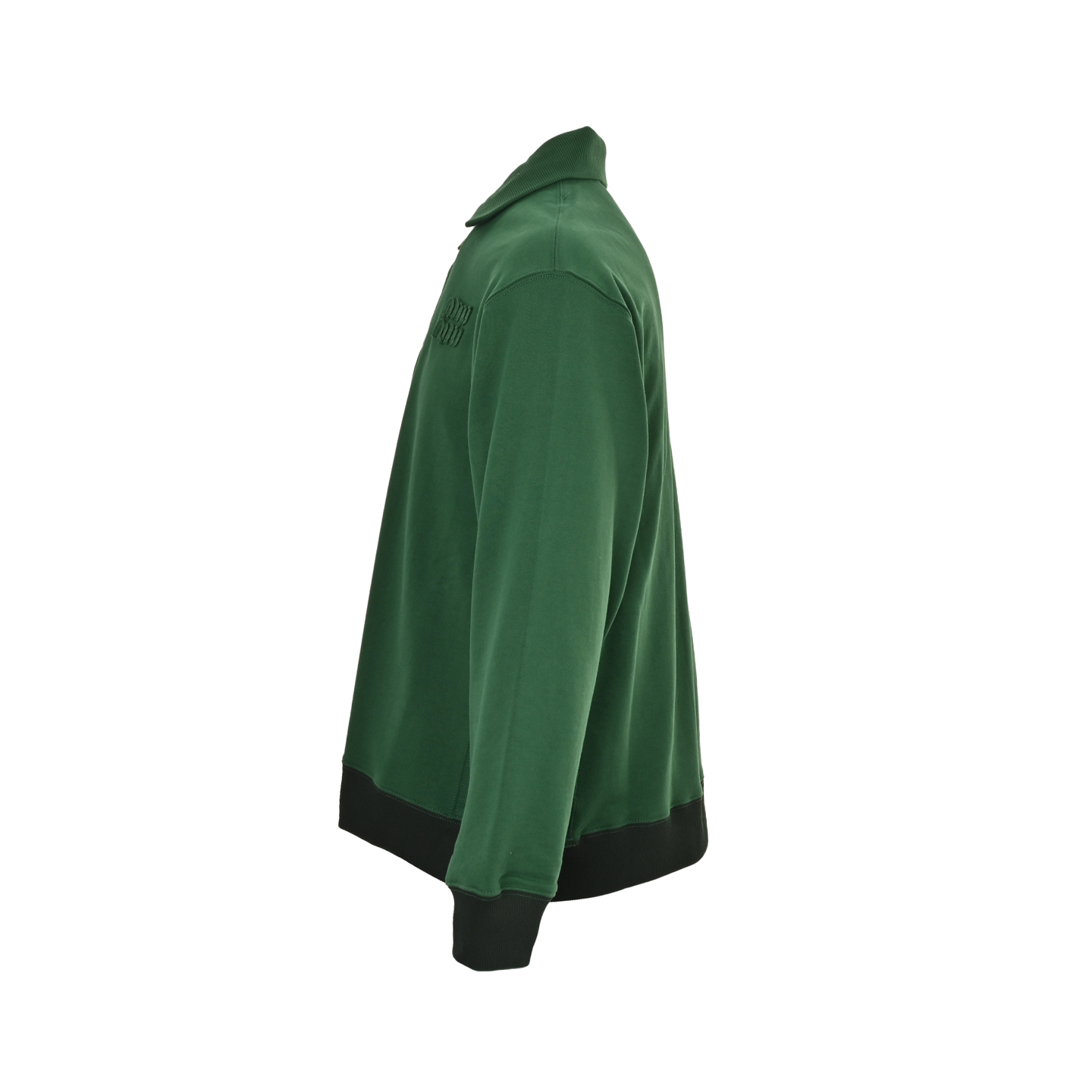 Miu Miu/缪缪 25Fw 贴布字母半拉链翻领卫衣-Chinese UA Cheap High Quatity Brand Clothes Bags handbags Sneakers wholesale wholesaler seller from China Factory suppliers Fashion Clothing Shoes best Quality Beautiful Price Miu Miu/缪缪 25Fw 贴布字母半拉链翻领卫衣