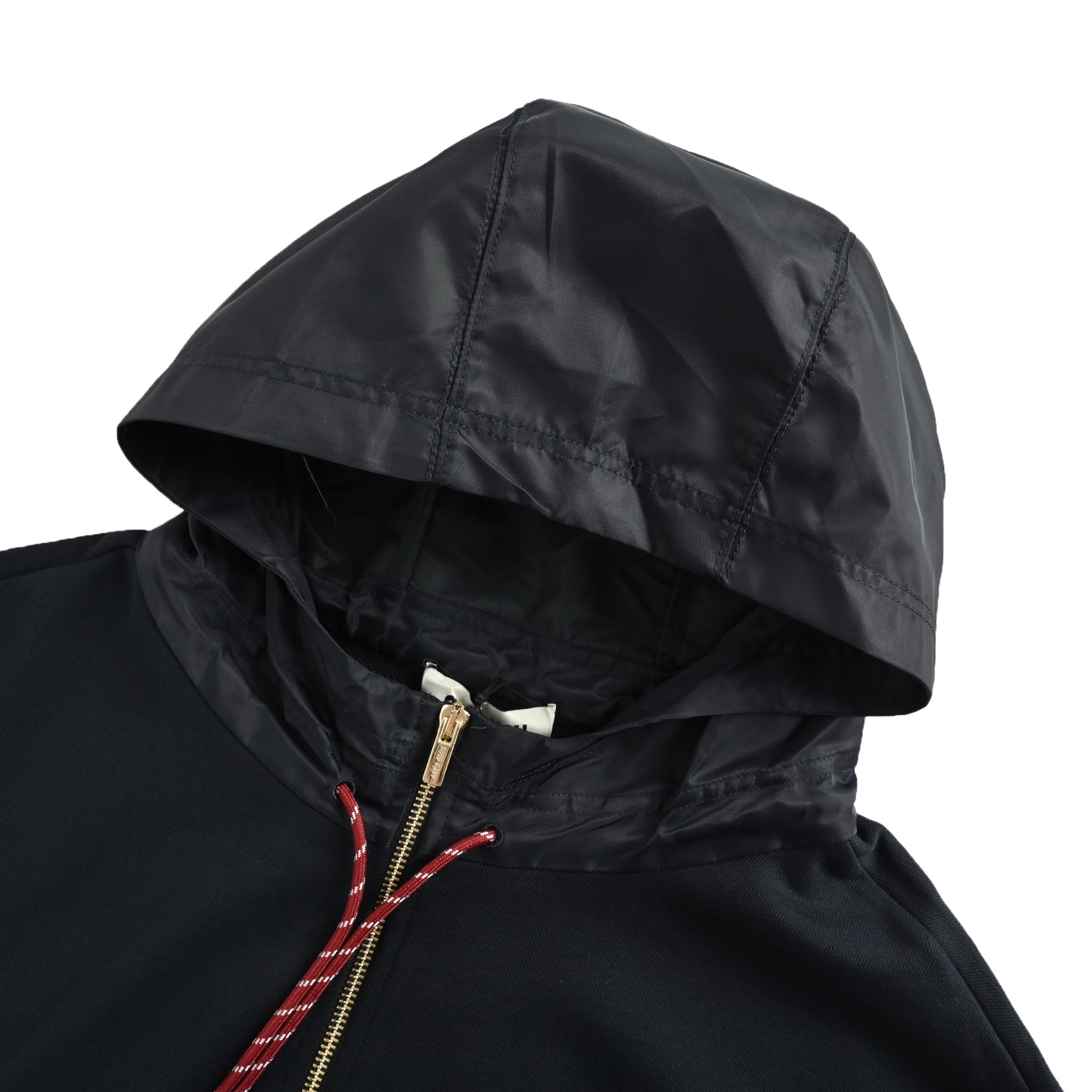 Miu Miu/缪缪 25Fw 刺绣小标拼接拉链连帽外套 M系高奢接头时髦精-Chinese UA Cheap High Quatity Brand Clothes Bags handbags Sneakers wholesale wholesaler seller from China Factory suppliers Fashion Clothing Shoes best Quality Beautiful Price Miu Miu/缪缪 25Fw 刺绣小标拼接拉链连帽外套 M系高奢接头时髦精