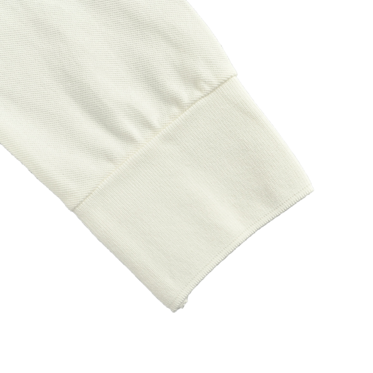 Miu Miu/缪缪 25Fw 撞色翻领字母刺绣长袖T恤白色