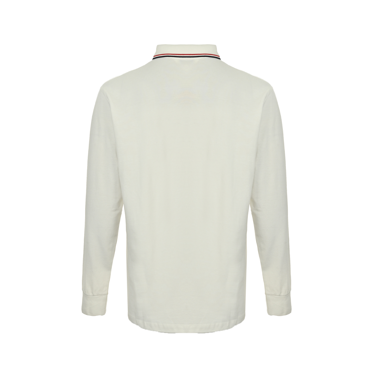 Miu Miu/缪缪 25Fw 撞色翻领字母刺绣长袖T恤白色