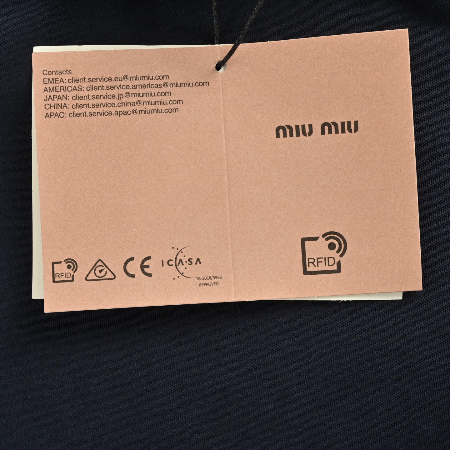 Miu Miu/缪缪 25Fw 假两件条纹长袖T恤-Chinese UA Cheap High Quatity Brand Clothes Bags handbags Sneakers wholesale wholesaler seller from China Factory suppliers Fashion Clothing Shoes best Quality Beautiful Price Miu Miu/缪缪 25Fw 假两件条纹长袖T恤