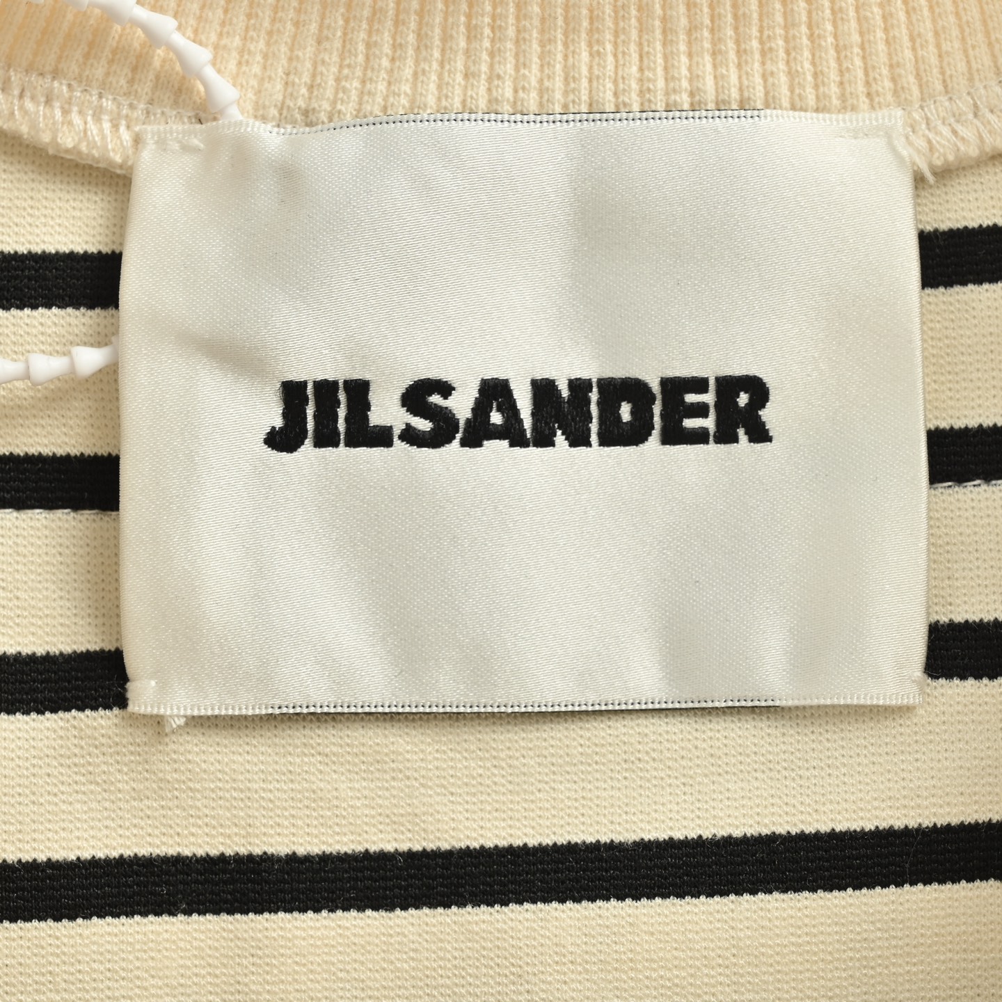 JIL SANDER 21ss极简主义字母贴布徽标条纹短袖 杏-Chinese UA Cheap High Quatity Brand Clothes Bags handbags Sneakers wholesale wholesaler seller from China Factory suppliers Fashion Clothing Shoes best Quality Beautiful Price JIL SANDER 21ss极简主义字母贴布徽标条纹短袖 杏