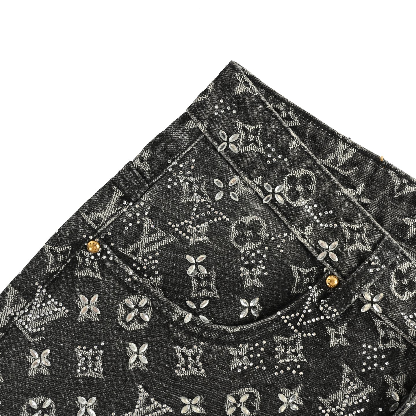 Louis Vuitton/路易威登 25Fw 老花满印烫钻牛仔裤-Chinese UA Cheap High Quatity Brand Clothes Bags handbags Sneakers wholesale wholesaler seller from China Factory suppliers Fashion Clothing Shoes best Quality Beautiful Price Louis Vuitton/路易威登 25Fw 老花满印烫钻牛仔裤