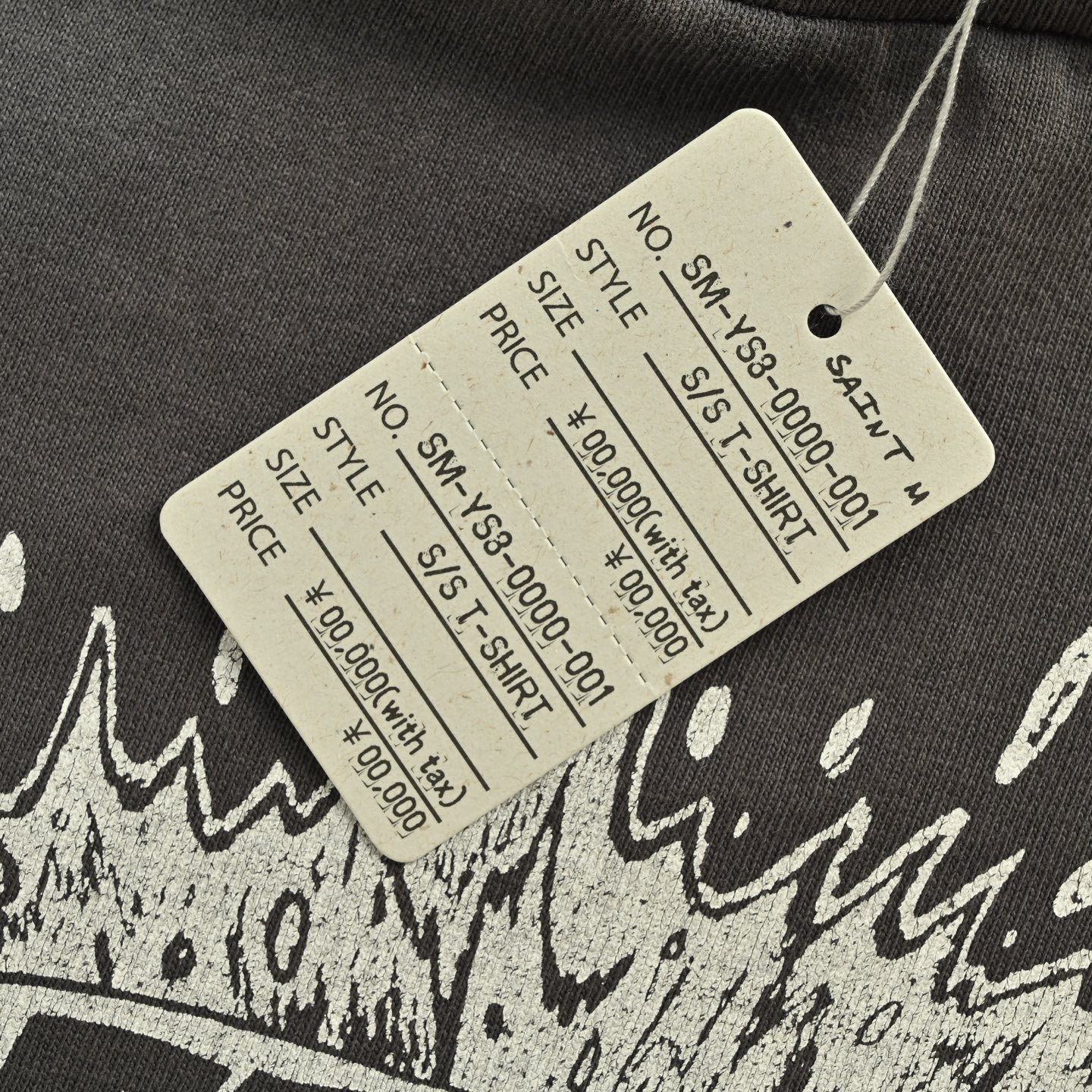 SAINT MICHAEL 25ss 骷髅甲虫印花短袖