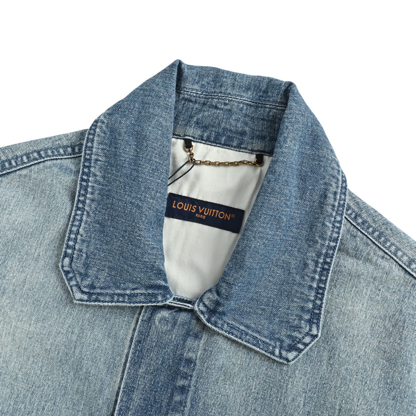 Louis Vuitton/路易威登 老花浮雕牛仔短袖衬衫 驴家23ss新款牛仔夹克