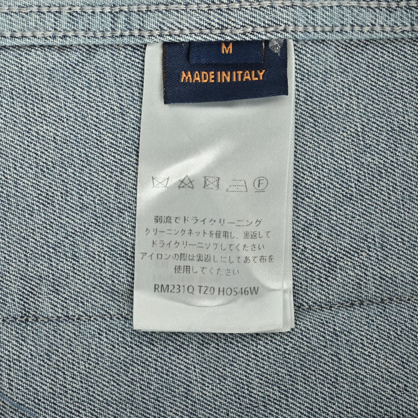 Louis Vuitton/路易威登 老花浮雕牛仔短袖衬衫 驴家23ss新款牛仔夹克