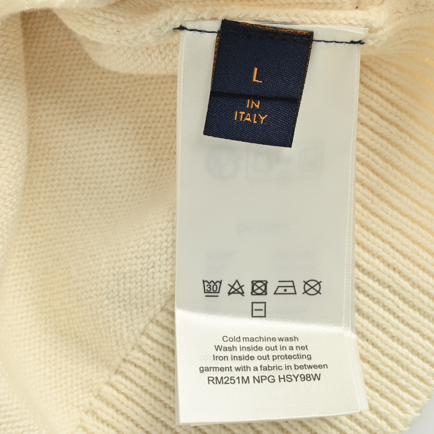 Louis Vuitton/路易威登 下摆五金字母徽标V领针织开衫