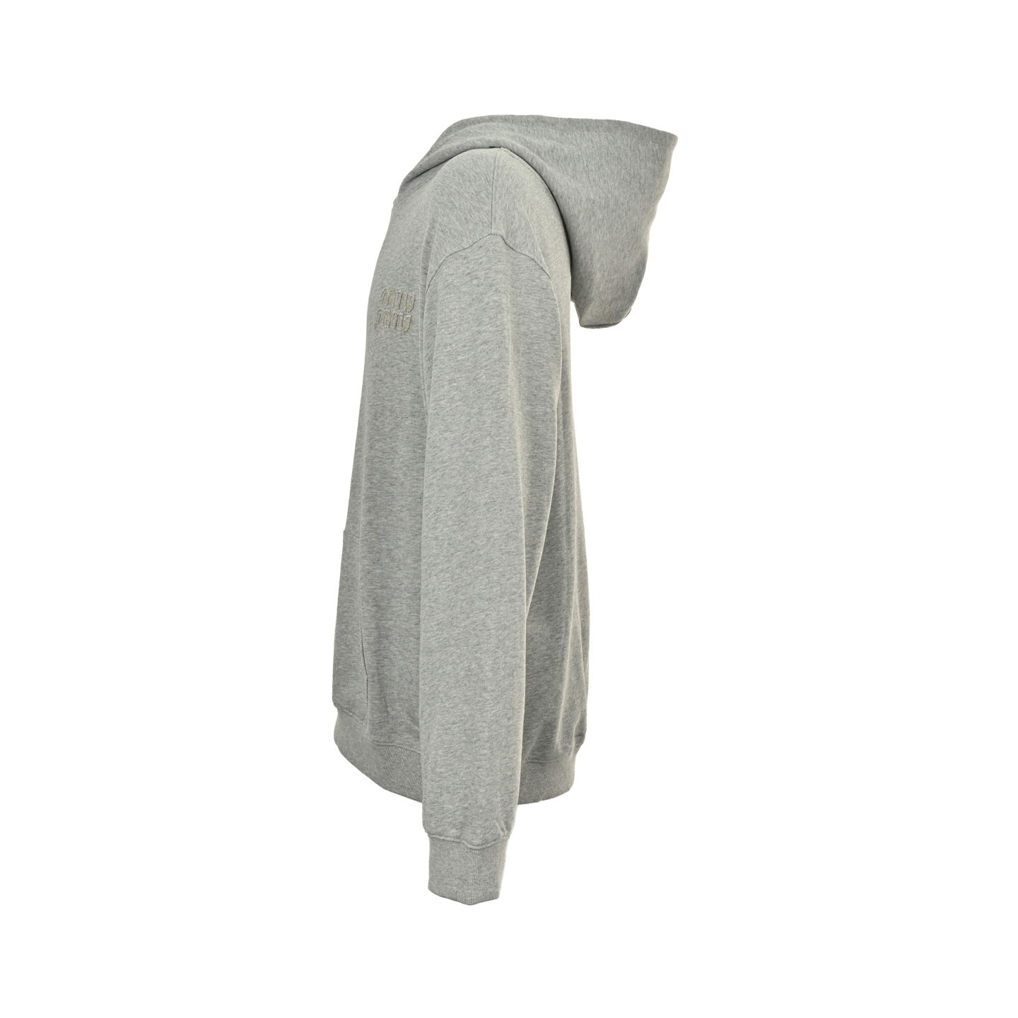 Miu Miu/缪缪 25Fw 灰色贴绣连帽卫衣-Chinese UA Cheap High Quatity Brand Clothes Bags handbags Sneakers wholesale wholesaler seller from China Factory suppliers Fashion Clothing Shoes best Quality Beautiful Price Miu Miu/缪缪 25Fw 灰色贴绣连帽卫衣