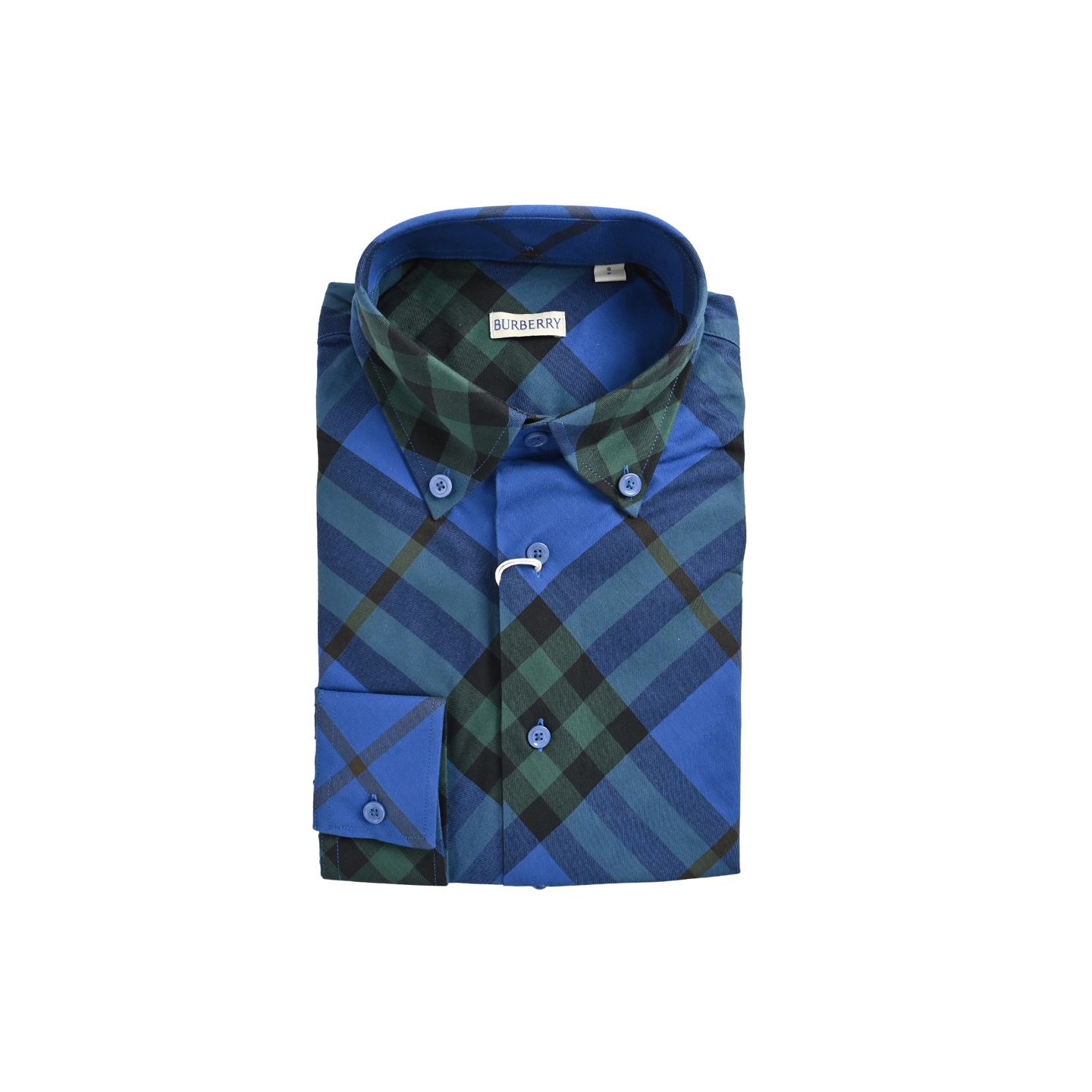 Burberry/巴宝莉 大格纹战马刺绣棉质长袖衬衫