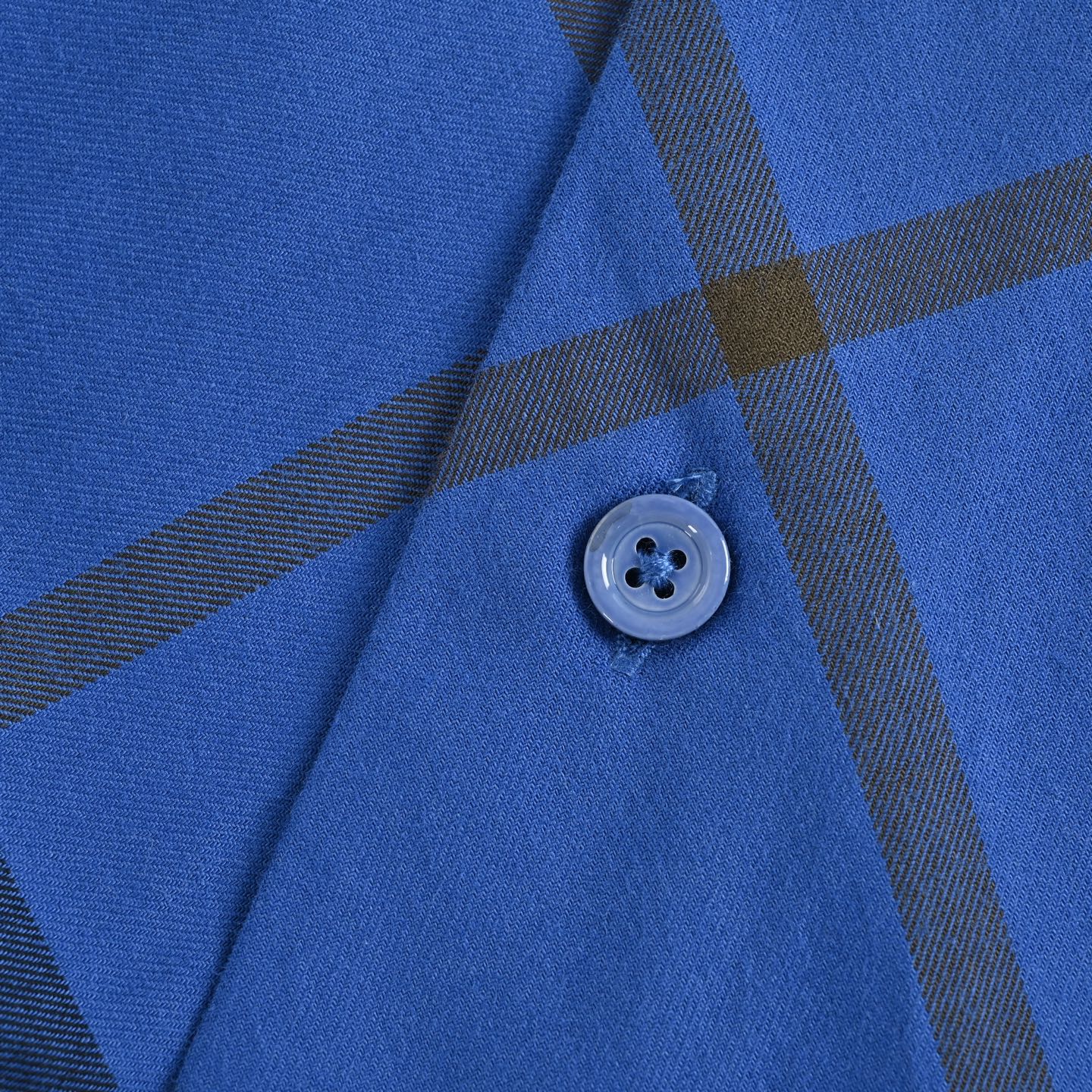 Burberry/巴宝莉 大格纹战马刺绣棉质长袖衬衫