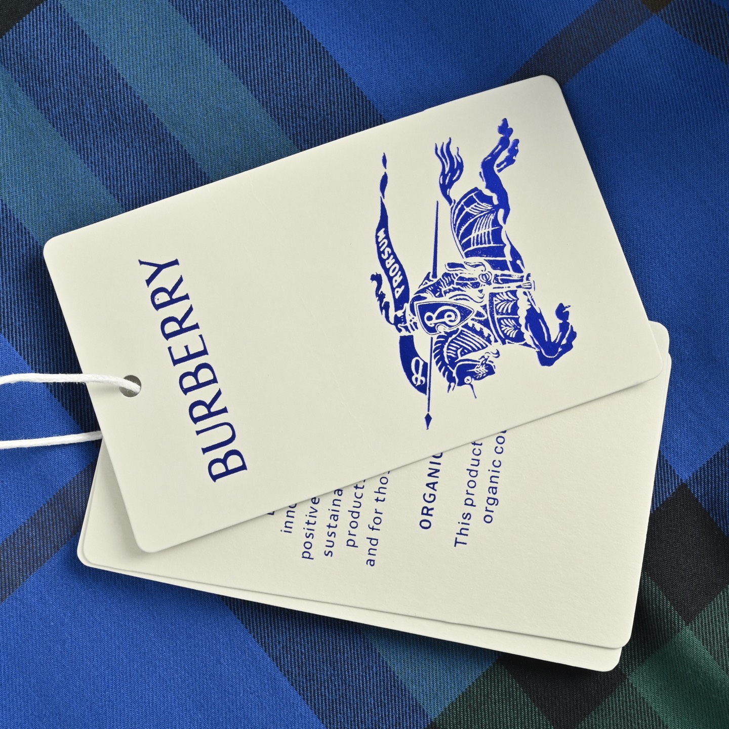 Burberry/巴宝莉 大格纹战马刺绣棉质长袖衬衫