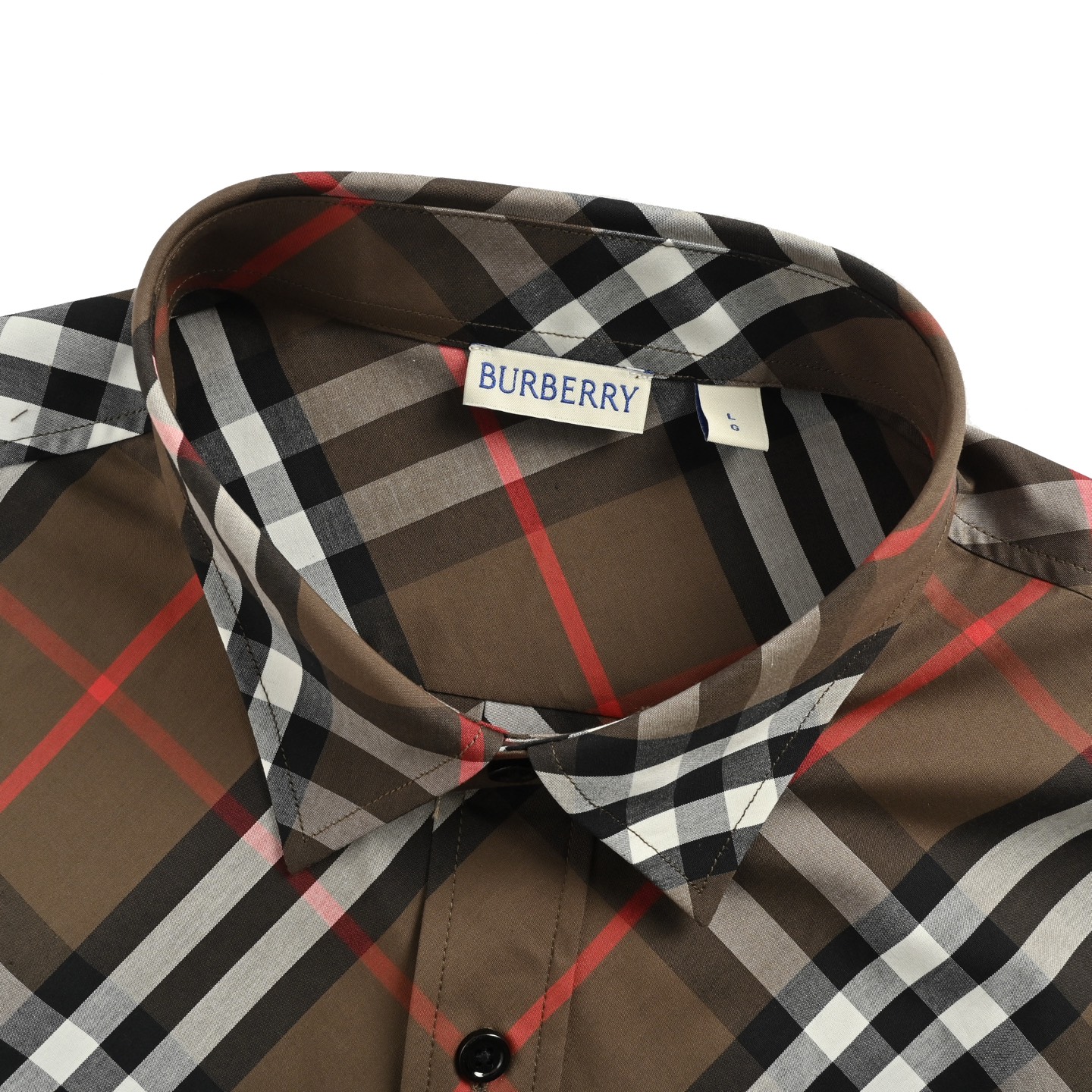 Burberry/巴宝莉 斜格纹棉质长袖衬衫-Chinese UA Cheap High Quatity Brand Clothes Bags handbags Sneakers wholesale wholesaler seller from China Factory suppliers Fashion Clothing Shoes best Quality Beautiful Price Burberry/巴宝莉 斜格纹棉质长袖衬衫