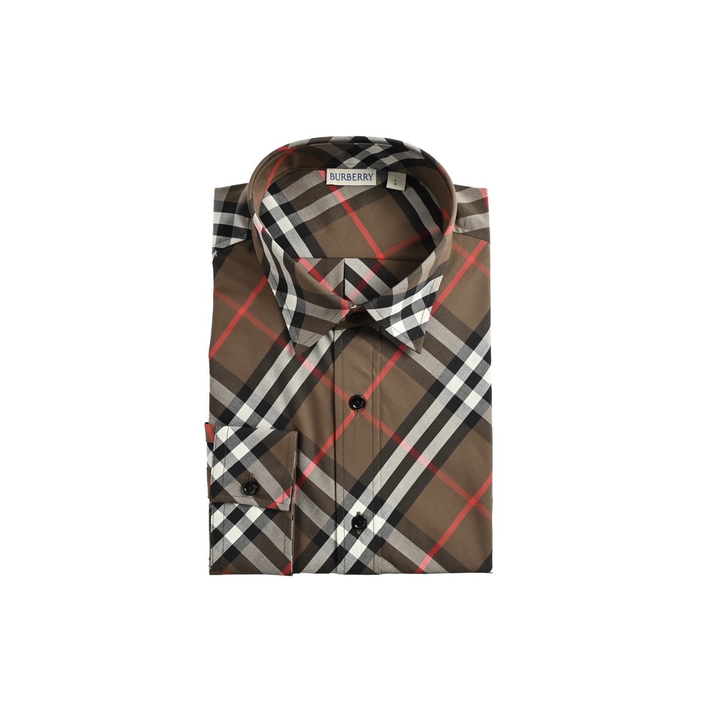 Burberry/巴宝莉 斜格纹棉质长袖衬衫-Chinese UA Cheap High Quatity Brand Clothes Bags handbags Sneakers wholesale wholesaler seller from China Factory suppliers Fashion Clothing Shoes best Quality Beautiful Price Burberry/巴宝莉 斜格纹棉质长袖衬衫