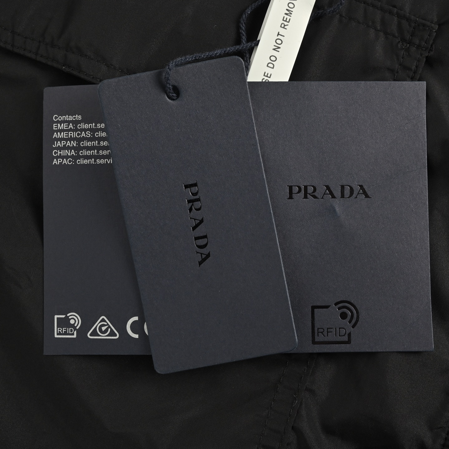 Prada /普拉达 经典口袋三角标拉链短袖衬衫