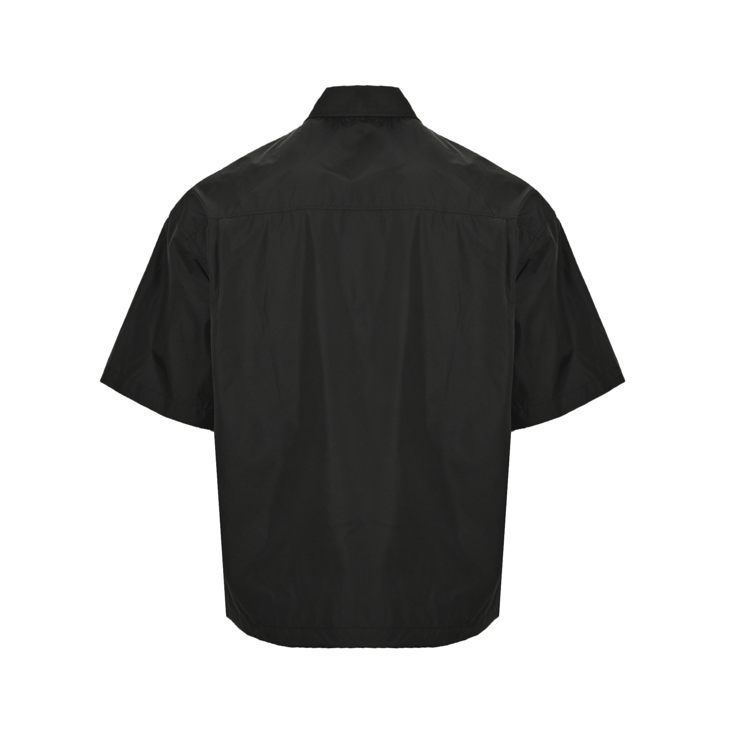 Prada /普拉达 经典口袋三角标拉链短袖衬衫