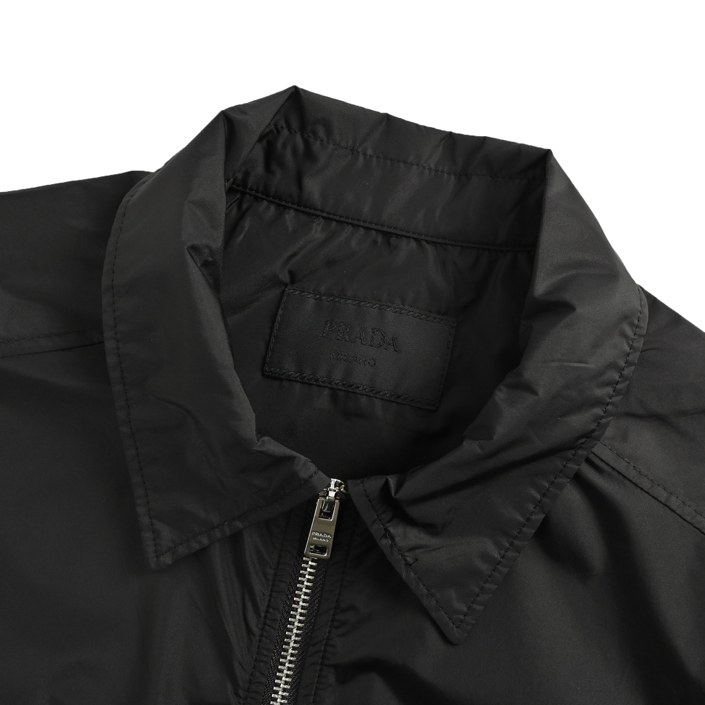 Prada /普拉达 经典口袋三角标拉链短袖衬衫