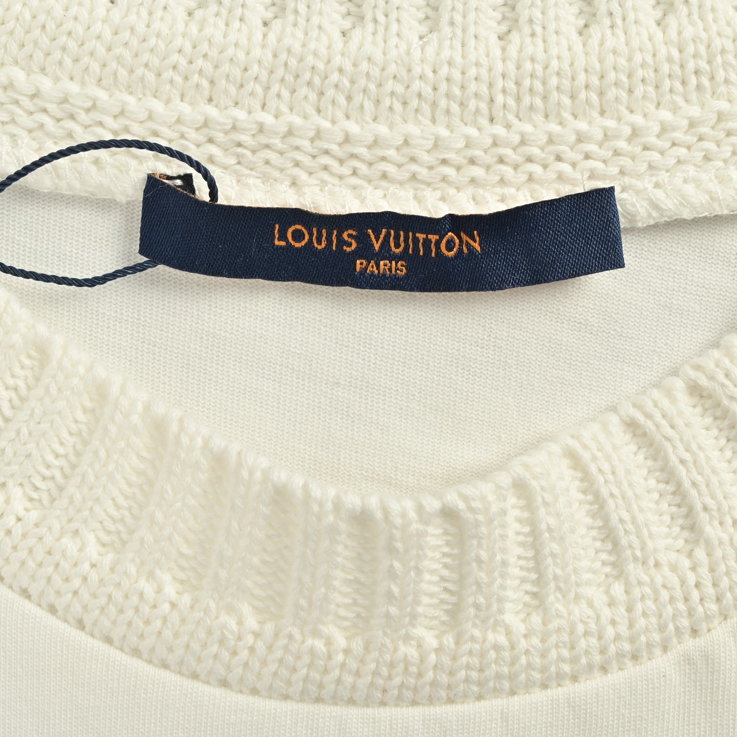 Louis Vuitton/路易威登 25ss 毛巾绣拼接短袖