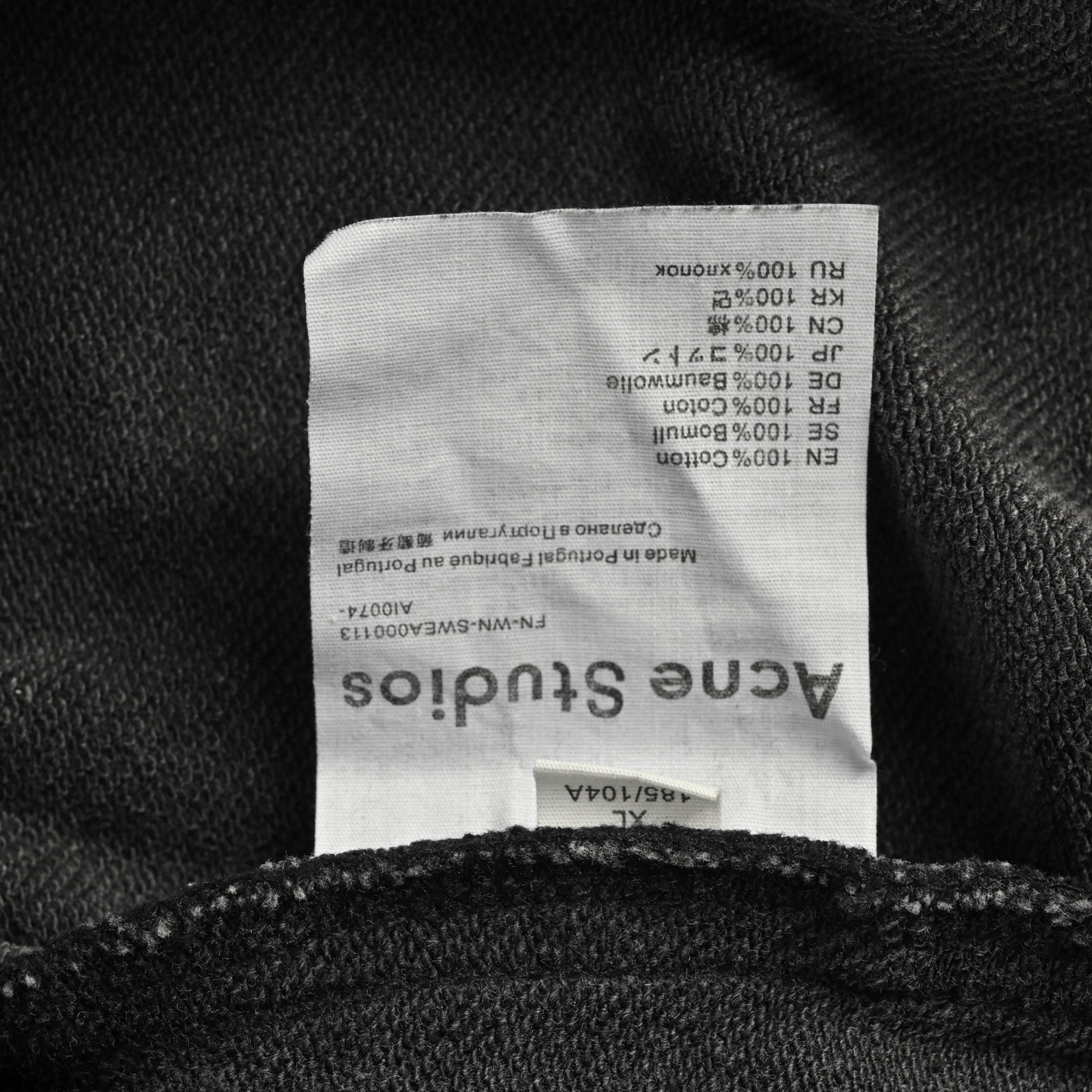 Acne Studios 25Fw 水洗束脚裤长裤Size:S-XL-Chinese UA Cheap High Quatity Brand Clothes Bags handbags Sneakers wholesale wholesaler seller from China Factory suppliers Fashion Clothing Shoes best Quality Beautiful Price Acne Studios 25Fw 水洗束脚裤长裤Size:S-XL