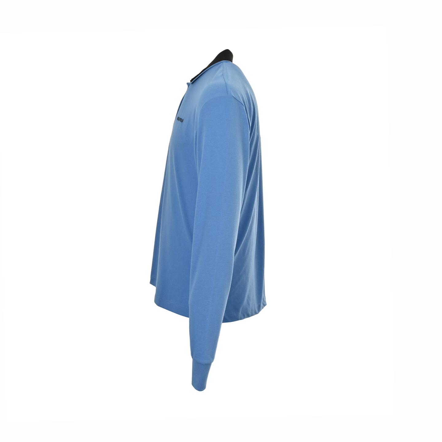 Miu Miu/缪缪东京popup限定蓝拼翻领长袖T恤-Chinese UA Cheap High Quatity Brand Clothes Bags handbags Sneakers wholesale wholesaler seller from China Factory suppliers Fashion Clothing Shoes best Quality Beautiful Price Miu Miu/缪缪东京popup限定蓝拼翻领长袖T恤