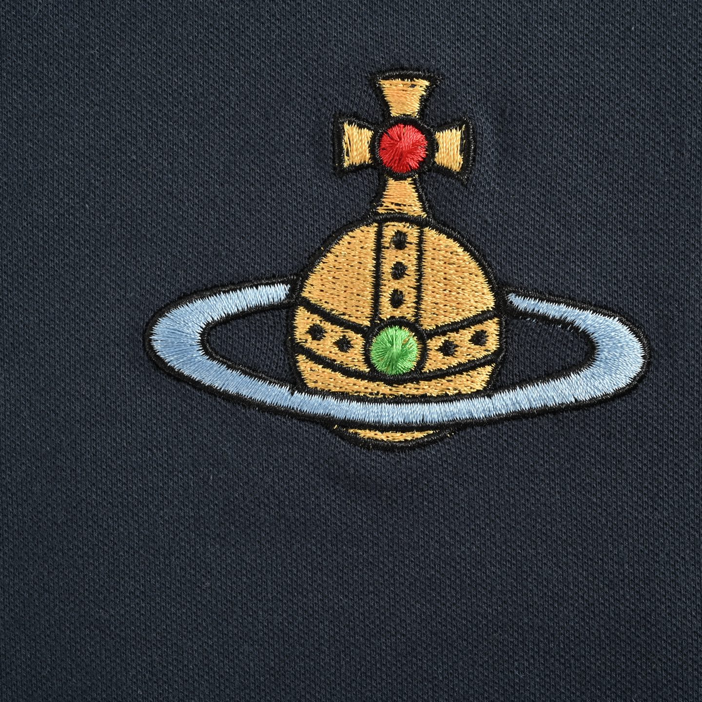 VIVIENNE WESTWOOD西太后 土星星球刺绣珠地棉Polo长袖-Chinese UA Cheap High Quatity Brand Clothes Bags handbags Sneakers wholesale wholesaler seller from China Factory suppliers Fashion Clothing Shoes best Quality Beautiful Price VIVIENNE WESTWOOD西太后 土星星球刺绣珠地棉Polo长袖