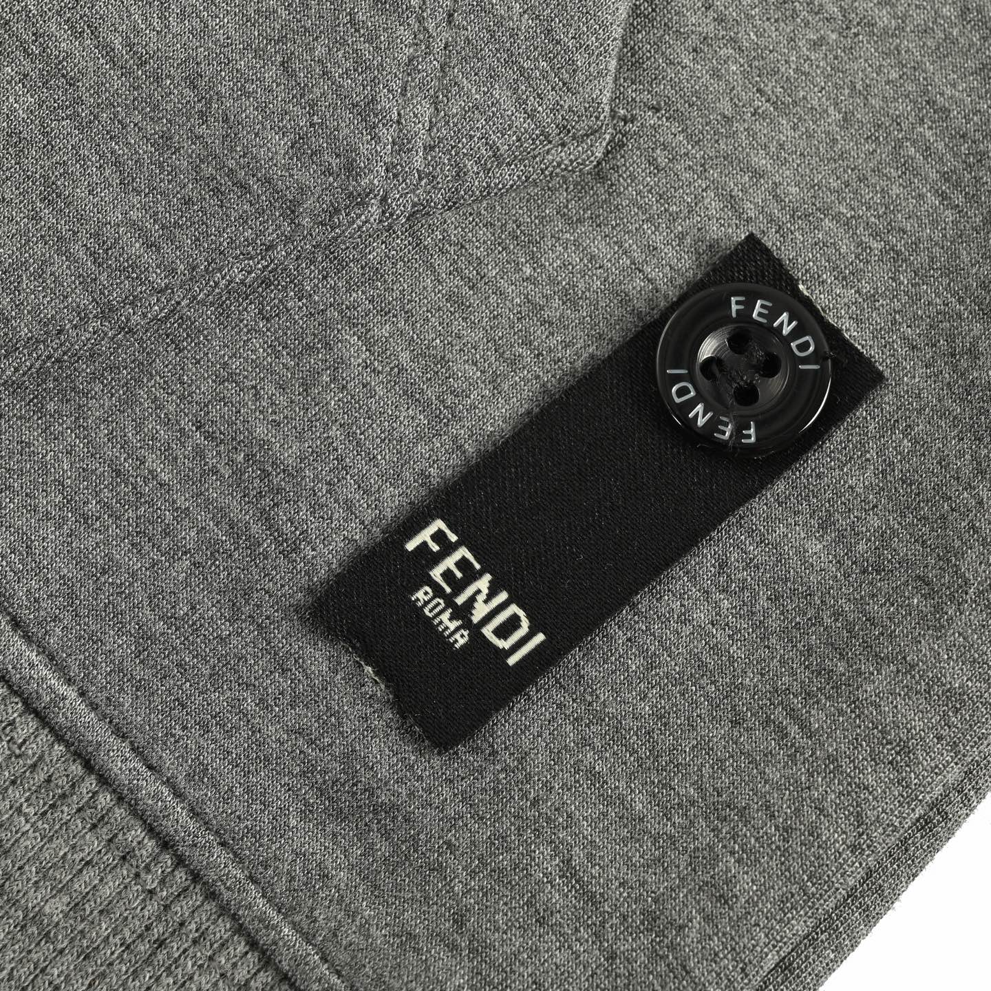 Fendi/芬迪 25Fw FF刺绣太空棉连帽卫衣 灰色-Chinese UA Cheap High Quatity Brand Clothes Bags handbags Sneakers wholesale wholesaler seller from China Factory suppliers Fashion Clothing Shoes best Quality Beautiful Price Fendi/芬迪 25Fw FF刺绣太空棉连帽卫衣 灰色