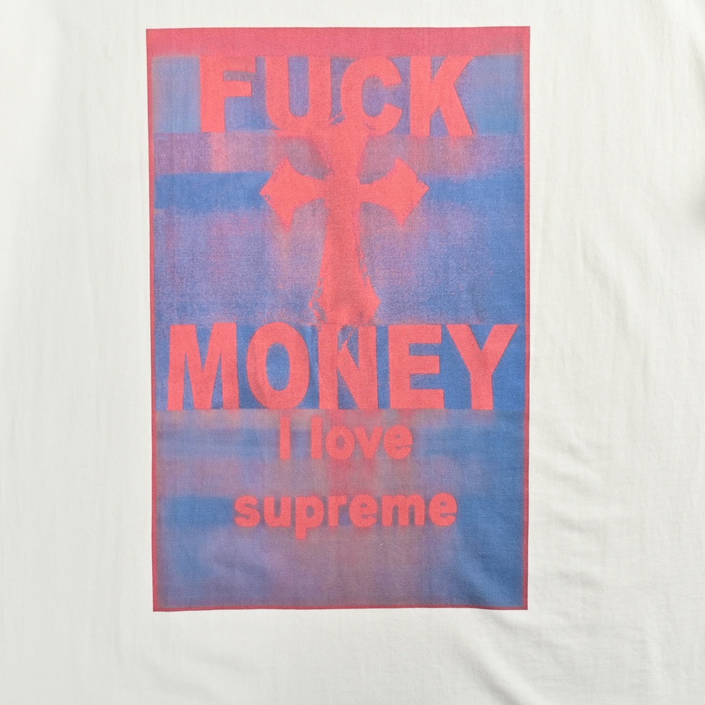 Supreme 背面十字架印花圆领短袖-Chinese UA Cheap High Quatity Brand Clothes Bags handbags Sneakers wholesale wholesaler seller from China Factory suppliers Fashion Clothing Shoes best Quality Beautiful Price Supreme 背面十字架印花圆领短袖